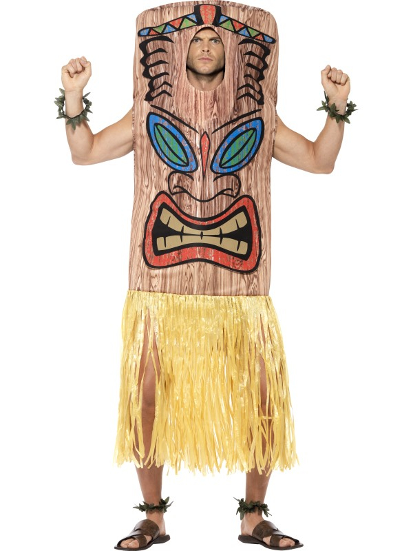 D.w.z Machtigen schild Tiki Totem Paal Carnaval Kostuum snel thuis bezorgd!