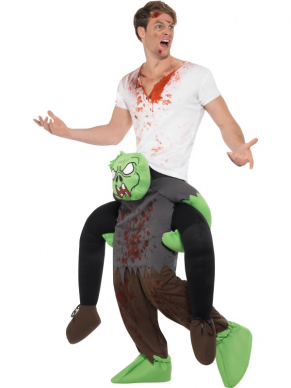 Gedragen worden door een zombie tijden Halloween? Het kan allemaal bij ons. Het kostuum bestaat uit één geheel.