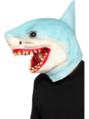 Shark haai overheadmasker. Dit masker gaat over je hele hoofd. 