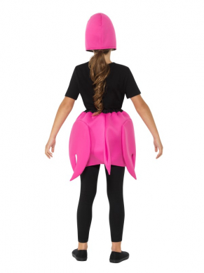Een te gek Flamingokostuum voor kinderen. De foto zegt genoeg!
One Size te dragen van 7-9jaar.