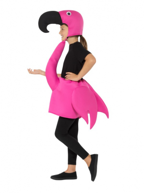 Een te gek Flamingokostuum voor kinderen. De foto zegt genoeg!
One Size te dragen van 7-9jaar.