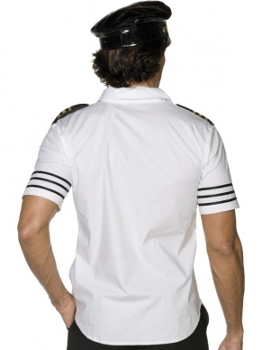 Fever Piloten Heren Verkleedsetje. Inbegrepen is het witte shirt, de stropdas, piloten pet. 