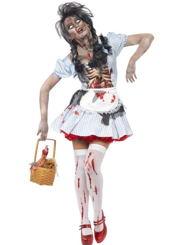 Horror Zombie Dorothy Oz Halloween Kostuum