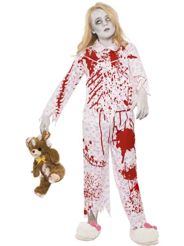 regen piek Opheldering Zombie Pyjama Girl Meisjes Halloween Kostuum