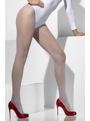 Op zoek naar een mooie panty voor onder je kostuum? Kies voor deze Witte Netpanty. De panty is ook verkrijgbaar in andere kleuren.