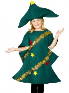 Kerstboom Kinder Kostuum - leuke kerstboom bodysuit met versiering, inclusief hoed. Dit kostuum kan zowel door jongens als door meisjes worden gedragen.
Leuk voor een Musical.