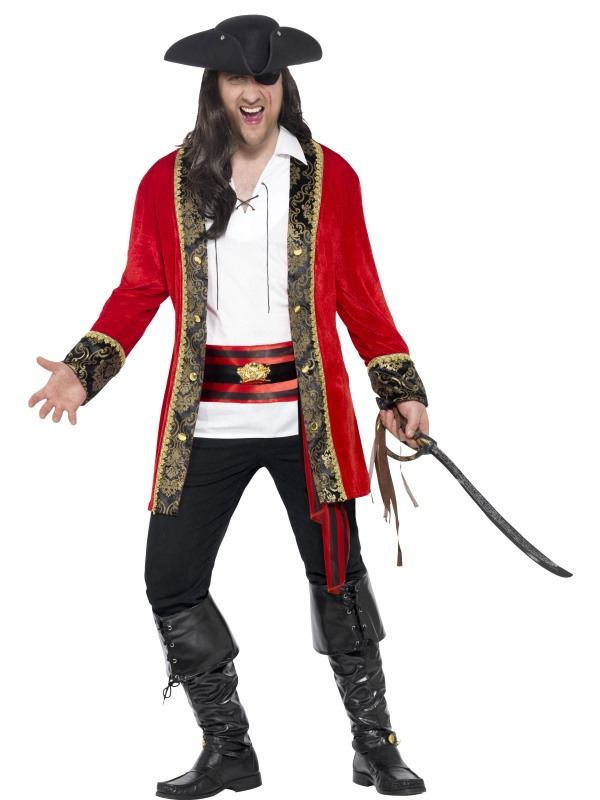 Curves Pirate Captain Piraten Kostuum