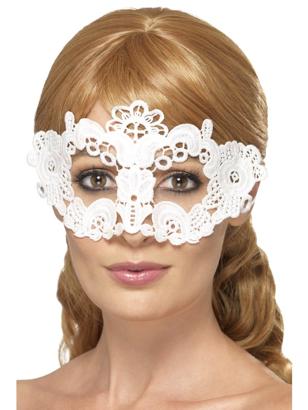 Embroidered Lace Filigree Floral Eyemask