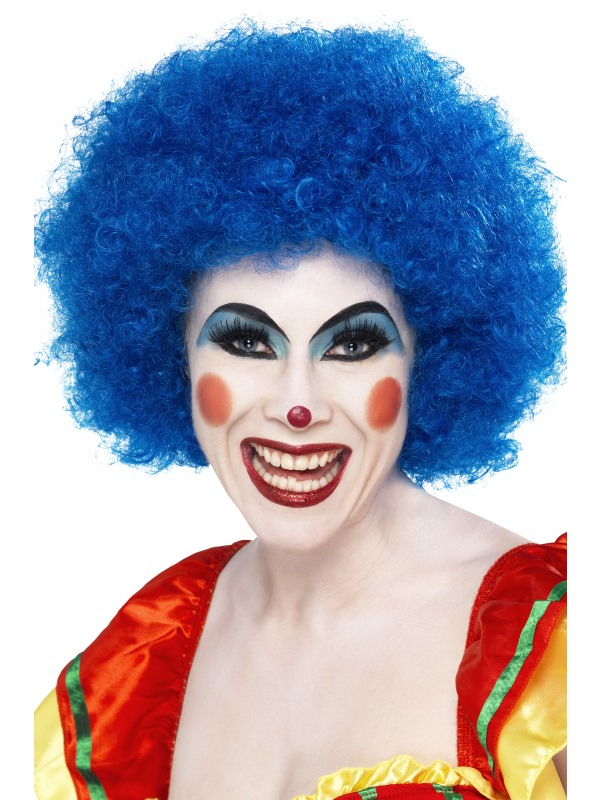 Crazy Clown Pruik Blauw