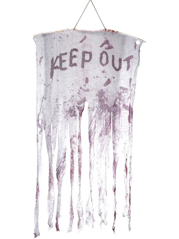 Keep Out Bloody Decoratie Hangbord