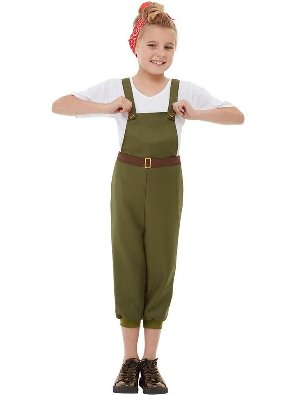 WW2 Little Land Girl Kinder Kostuum