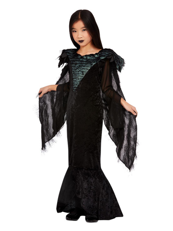 Deluxe Raven Princess Kinder Kostuum