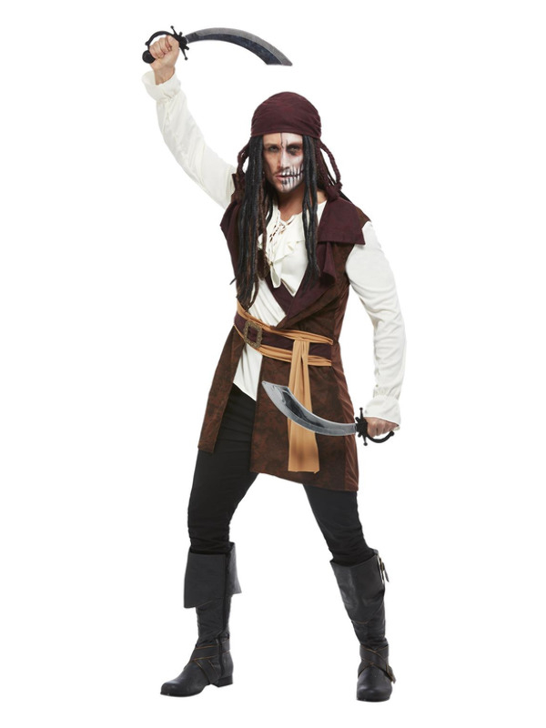 Dark Spirit Piraten Man Kostuum