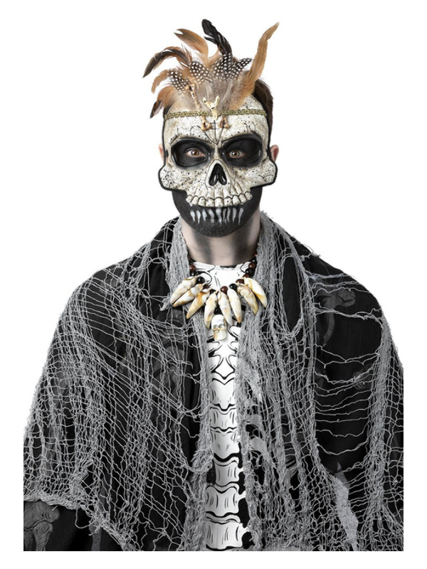 Voodoo Priest Skull Oogmasker