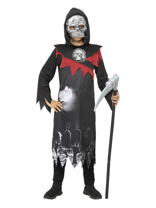 Deluxe Grim Reaper Jongens Kostuum