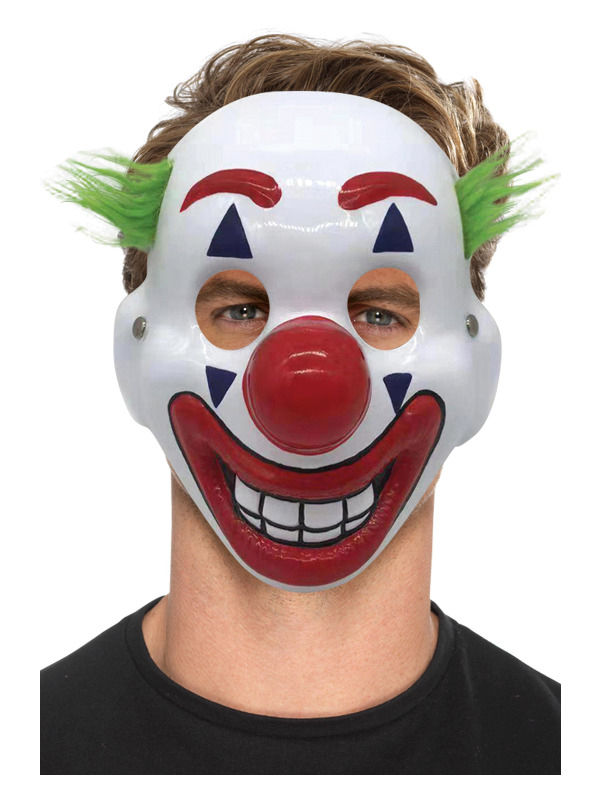 Clown Masker met haar, PVC
