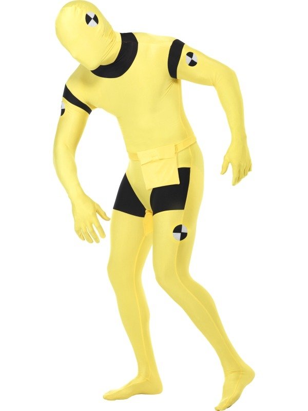 Second Skin Suit Morphsuit Crash Dummy Kostuum