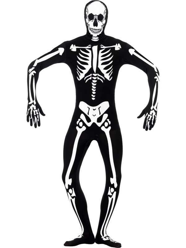 Skeleton Glow in the Dark Morphsuit Halloween Kostuum