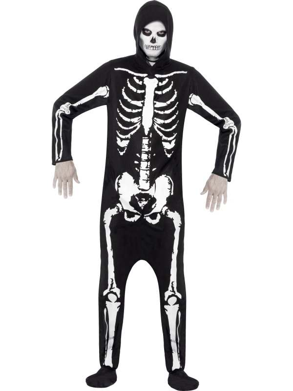 Skeleton Skeletten Halloween Heren Kostuum 