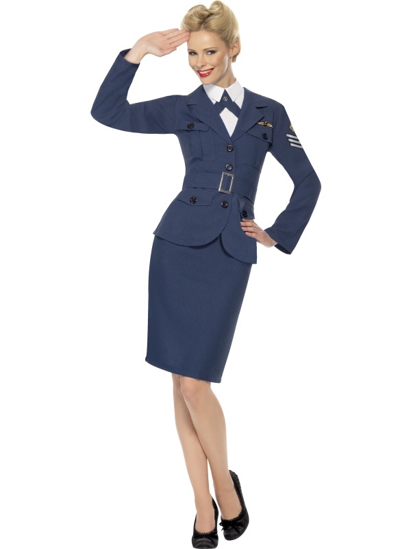 WW2 Air Force Kapitein Dames Kostuum