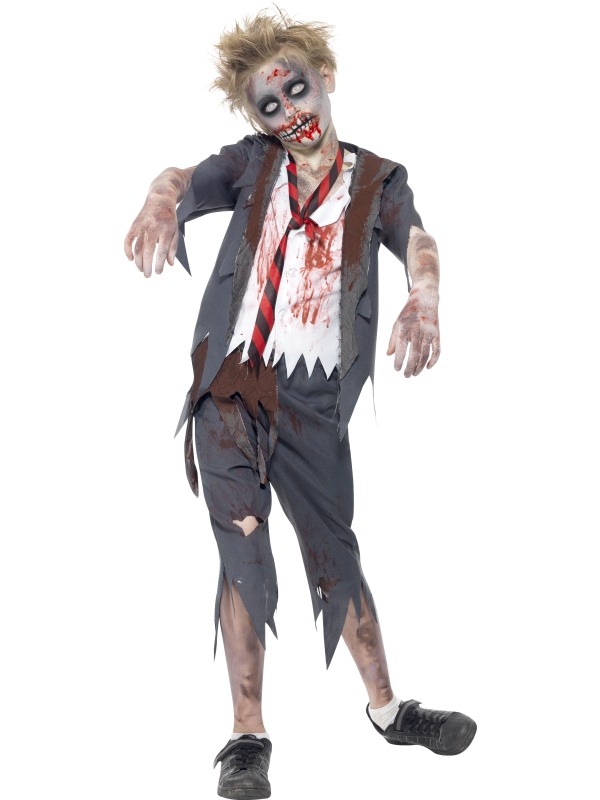 Zombie School Boy Horror Jongens Kostuum