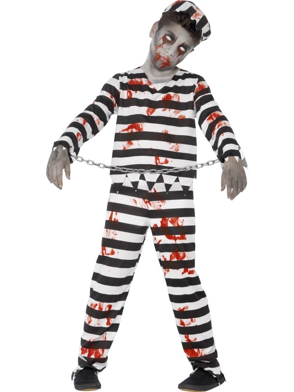 Zombie Convict Halloween Kostuum