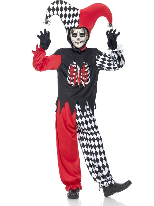 Blood Curdling Jester Halloween Kostuum