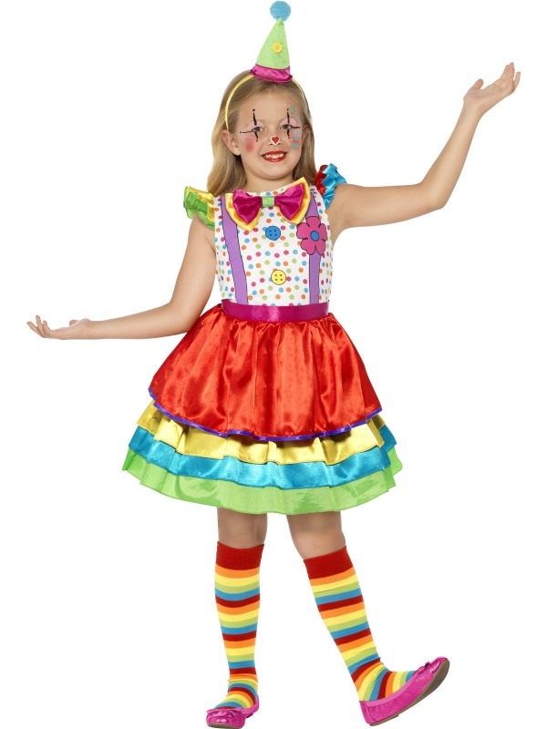 Deluxe Clown Girl Kinder Kostuum
