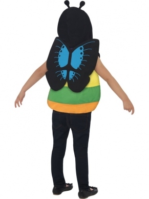 Mooi vlinder kinderkostuum. Vest met vleugels. Verkrijgbaar in maat Small: 4-6 jaar.