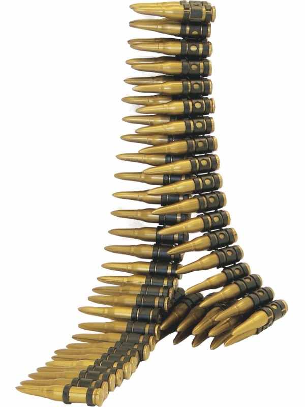Lange Leger Kogelketting - 150cm lang en er zitten 96 kogels aan de ketting.