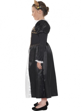 Prachtig Horrible Histories, Mary Queen of Scots Kinder Kostuum.
Inbegrepen zijn de jurk en de haarband. 