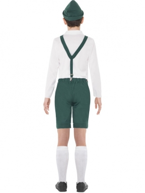 Bavarian Jongens kinder kostuum.Inbegrepen zijn de groene Lederhosen met de bretels, het shirt en de hoed.
Maak je outfit af met kneesokken! 