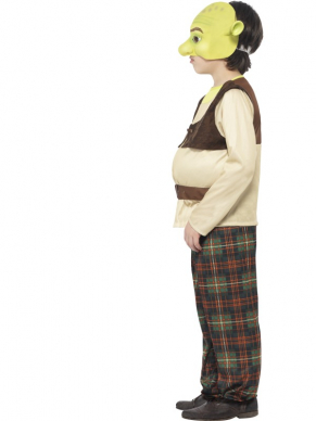 Helemaal weg van Shrek? Dan is dit leuke kostuum echt iets voor uw zoon of dochter. Dit kostuum bestaat uit een shirt met vulling broek en masker. Leuk te combineren met het Shrek heren kostuum en Fiona Kostuum voor dames en meisjes.