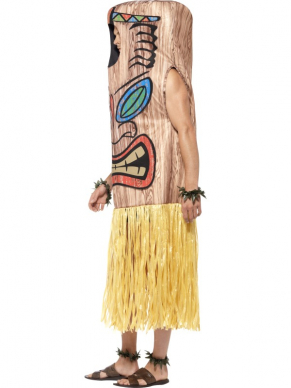 Het mag best anders dan anders met Carnaval. Ga voor dit grappige kostuum: Tiki Totem Paal Carnaval Kostuum. Levende totempaal mar grasrok. Ook leuk voor een gek zomer strandfeest. Inclusief de arm en enkelbanden. 