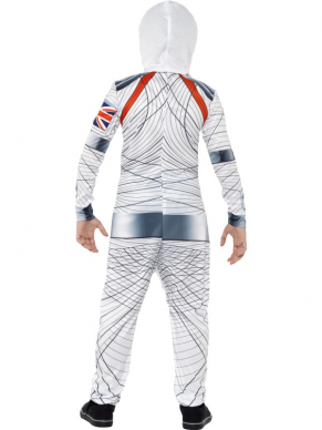  Deluxe Spaceman Kostuum, bestaande uit een jumpsuit  met helm.