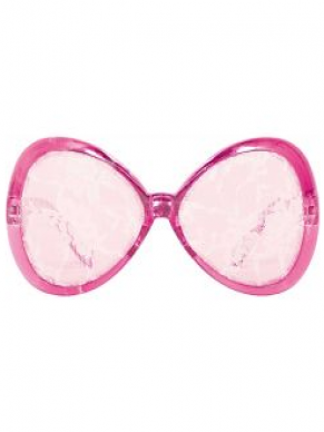 Een roze partybril met kant leuk als toevoeging aan je outfit tijdens de toppers2018, carnaval of wat voor feestje dan ook.