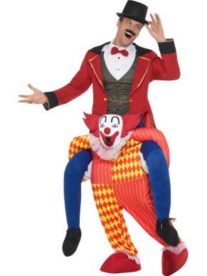 Altijd al de Clown uit willen hangen?? Nou dat kan met dit onwijs gave kostuum.Geef de mensen het idee dat je op de rug van een Clown zit en ontvang de leukste reacties.Het kostuum bestaat uit één geheel.
One Size Fits Most.