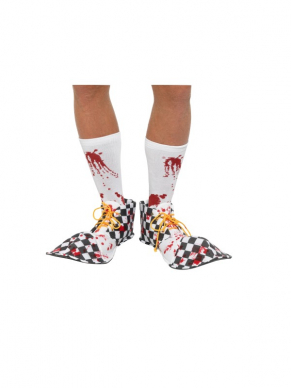 Bebloede Clown Schoen Covers voor een scary effect onder je halloween kostuum.
One Size