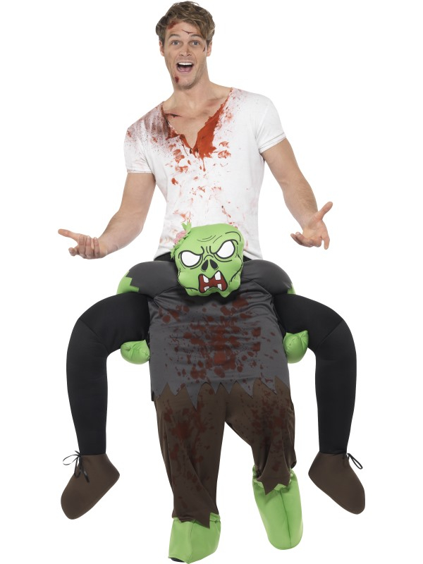 Gedragen worden door een zombie tijden Halloween ? Het kan allemaal bij ons. Het kostuum bestaat uit één geheel met Mock Shirt.
One Size