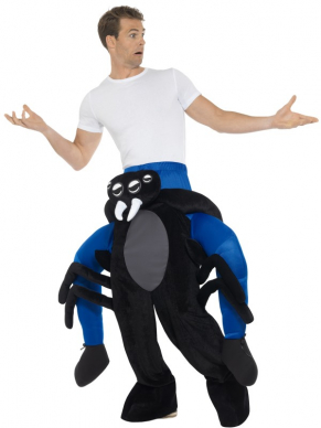Dansend door de menigte op de rug van een spin met dit geweldige Piggy Spider Kostuum.Te gek voor Carnaval of wat voor party dan ook.Dit kostuum bestaat uit één geheel.