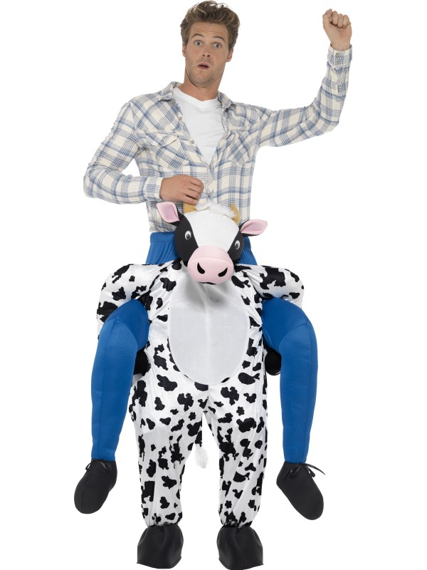 Op de rug van een Koe dansend op een feestje?? Het kan met dit geweldige Piggy Cow Kostuum.Dit kostuum bestaat uit één geheel.
One Size