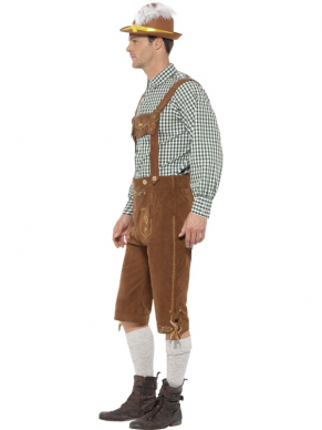 In dit Traditional Deluxe Hanz Bavarian Kostuum met Lederhosen & Shirt steel jij de show tijdens het Oktoberfest of welk Tiroler feestje dan ook.