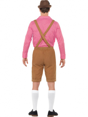 Kies voor deze geweldige rood/bruine Mr Bavarian Costume met Shirt & Lederhosen tijdens jouw Tiroler feestje.Kijk hier voor leuke bijpassende accessoires.