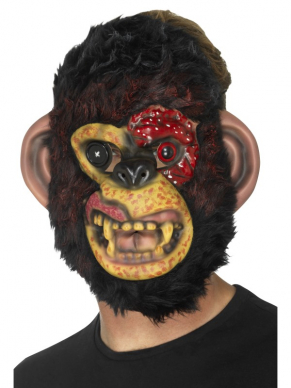 Harig zwart Zombie Chimp Masker, EVA.