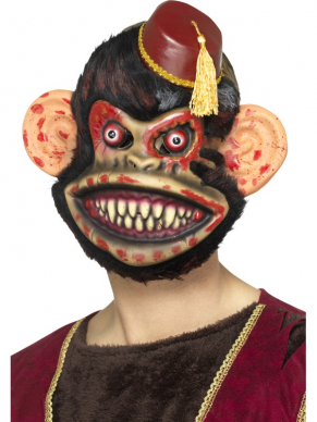 Harig Bruin Zombie Toy Monkey Masker, EVA.