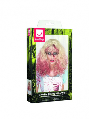 Combineer deze blonde Zombie Bloody Alice Pruik met één van onze Zombie Kostuums voor een echte Horror Look.