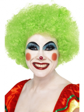 Een te gekke Groene Crazy Clown Pruik.Kijk hier voor nog meer Clowns artikelen om de look compleet te maken.