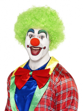 Een te gekke Groene Crazy Clown Pruik.Kijk hier voor nog meer Clowns artikelen om de look compleet te maken.