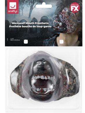Maak jouw weerwolf look compleet met deze Foam Latex Werewolf Mouth Prosthetic.(Zelfklevend)