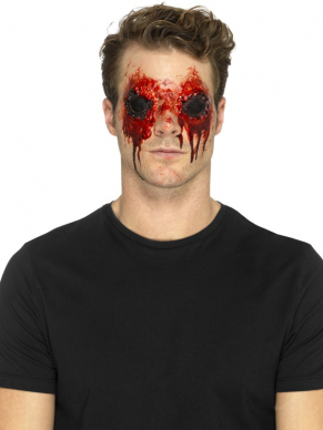 Creëer een echte Zombielook met deze bebloede zelfklevende Latex Zombie Eyes Prosthetic.
